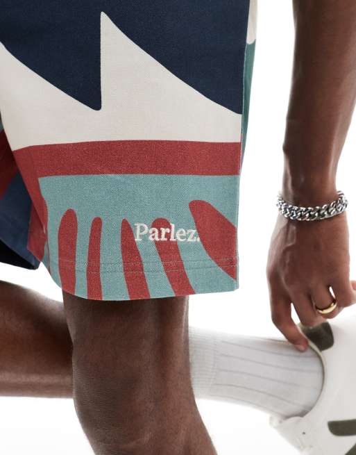 Parlez Virginia drawstring printed shorts multi, 3 of 5