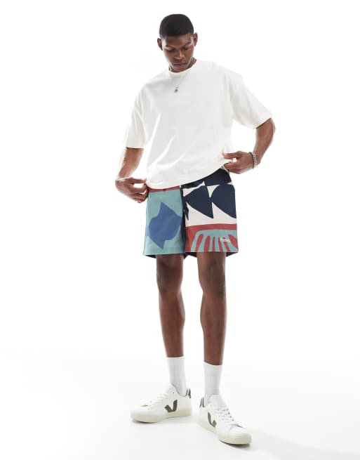 Parlez – Virginia – Mehrfarbige Shorts mit Print und Kordelzug, 2 von 5