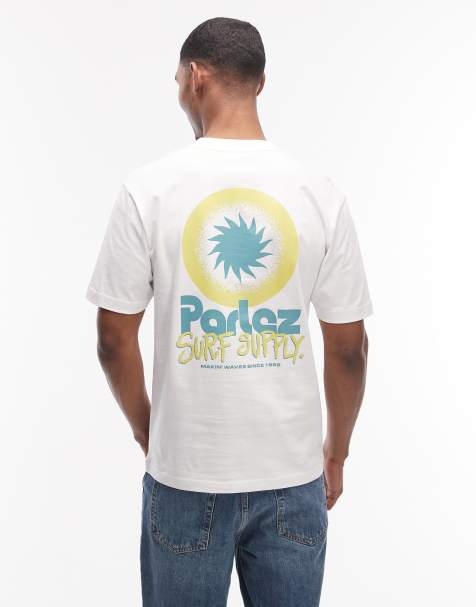 Parlez – Winston – Vit t-shirt med tryck baktill - view 1