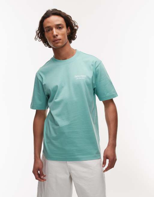 Parlez – Zielony T-shirt z grafiką na plecach, 4 z 4