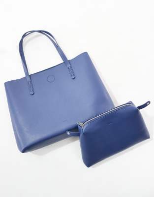 Pasq A-line Tote Bag In Blue
