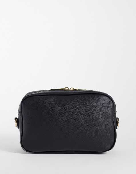 PASQ - bolso cámara de grano suave en negro - view 1