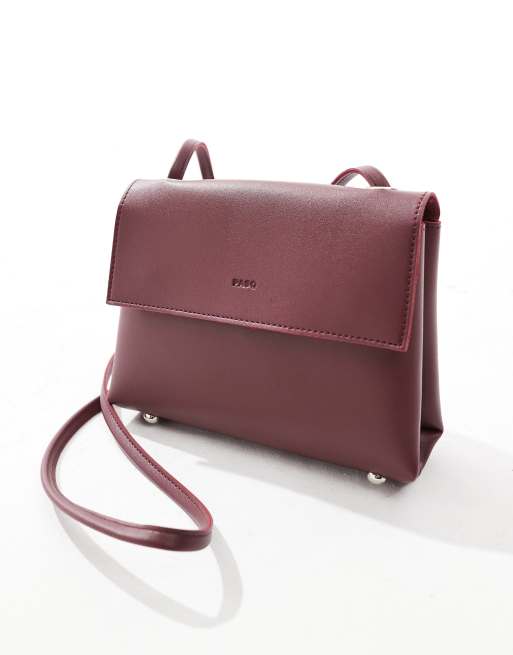 PASQ – Bordowa mała torebka crossbody, 3 z 4
