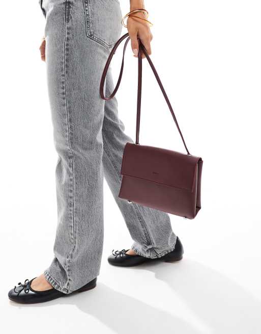 PASQ – Bordowa mała torebka crossbody, 4 z 4