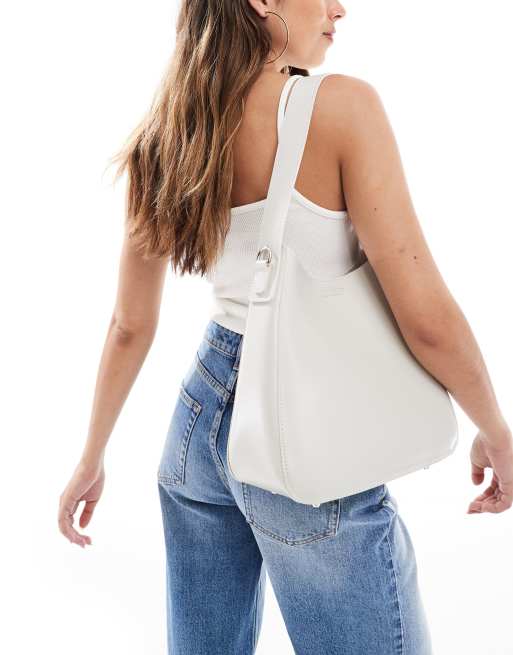 PASQ - Borsa shopping extra larga a tracolla color moonbeam