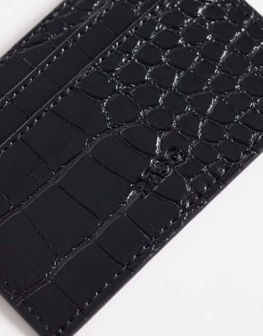 PASQ cardholder in black croc, 3 of 3