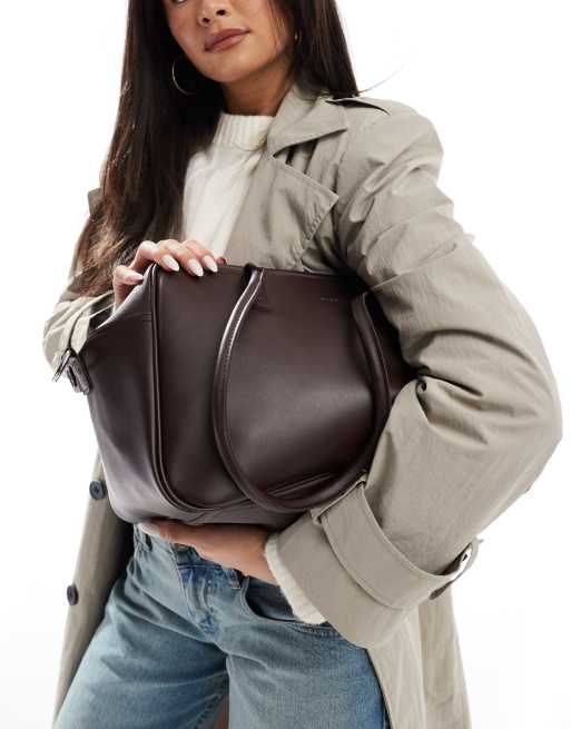 PASQ large box bag in brown