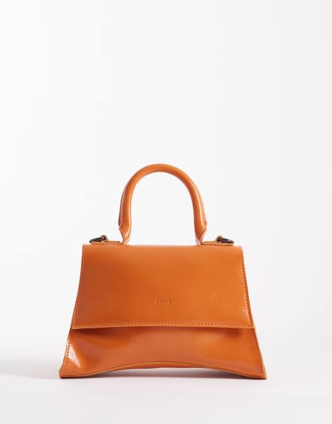 PASQ - Mini sac à main avec base incurvée et bandoulière - Orange - view 1