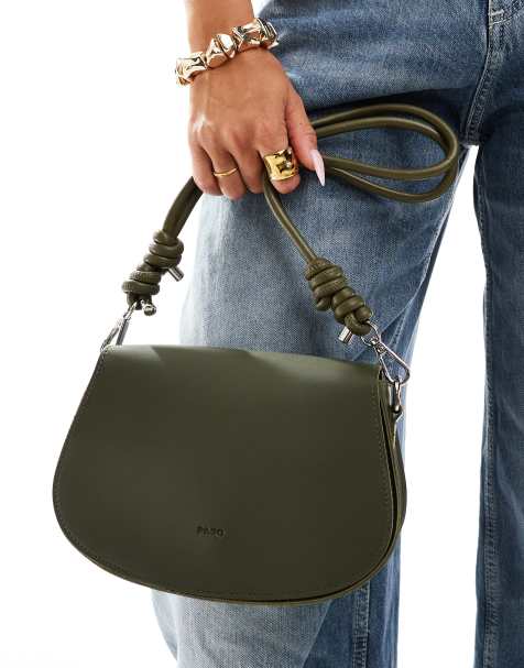 PASQ - Mini saddlebag in olijfgroen - view 1