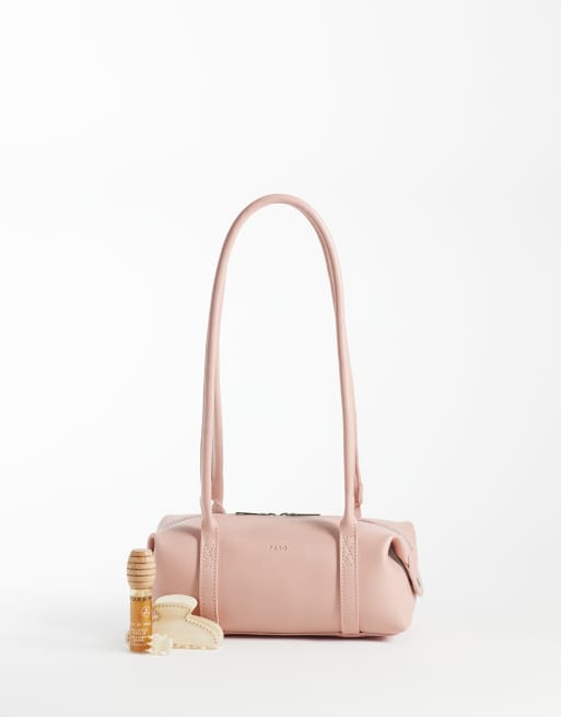 PASQ piccola borsa bowling a spalla rosa baby, 2 di 4