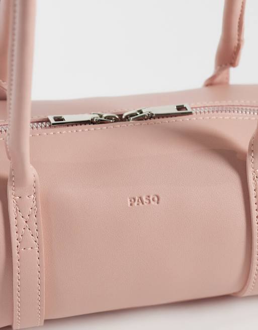 PASQ piccola borsa bowling a spalla rosa baby, 3 di 4