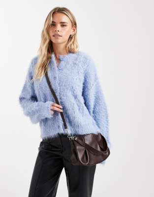 PASQ - Sac bandoulière à rabat et détail froncé - Marron-Brown