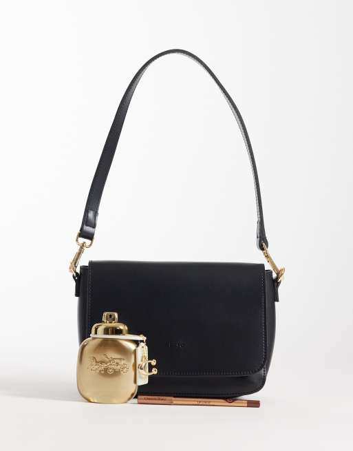 PASQ - Sac bandoulière à rabat supérieur - Noir, 2 de 4
