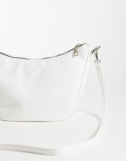 PASQ - Sac bandoulière souple et incurvé - Blanc, 3 de 4