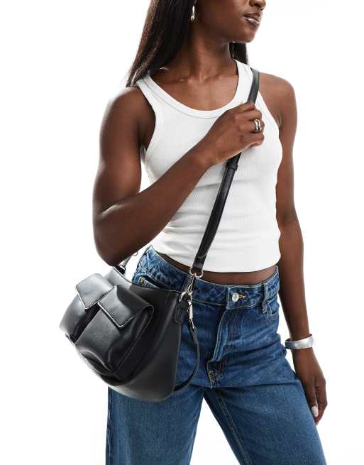 PASQ - Sac porté épaule à poches - Noir , 3 de 4