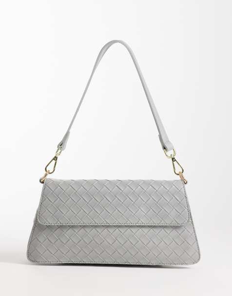 PASQ - Sac porté épaule tissé long - Gris - view 1