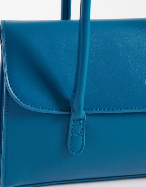 PASQ schoudertas met flap in teal, 3 van 4
