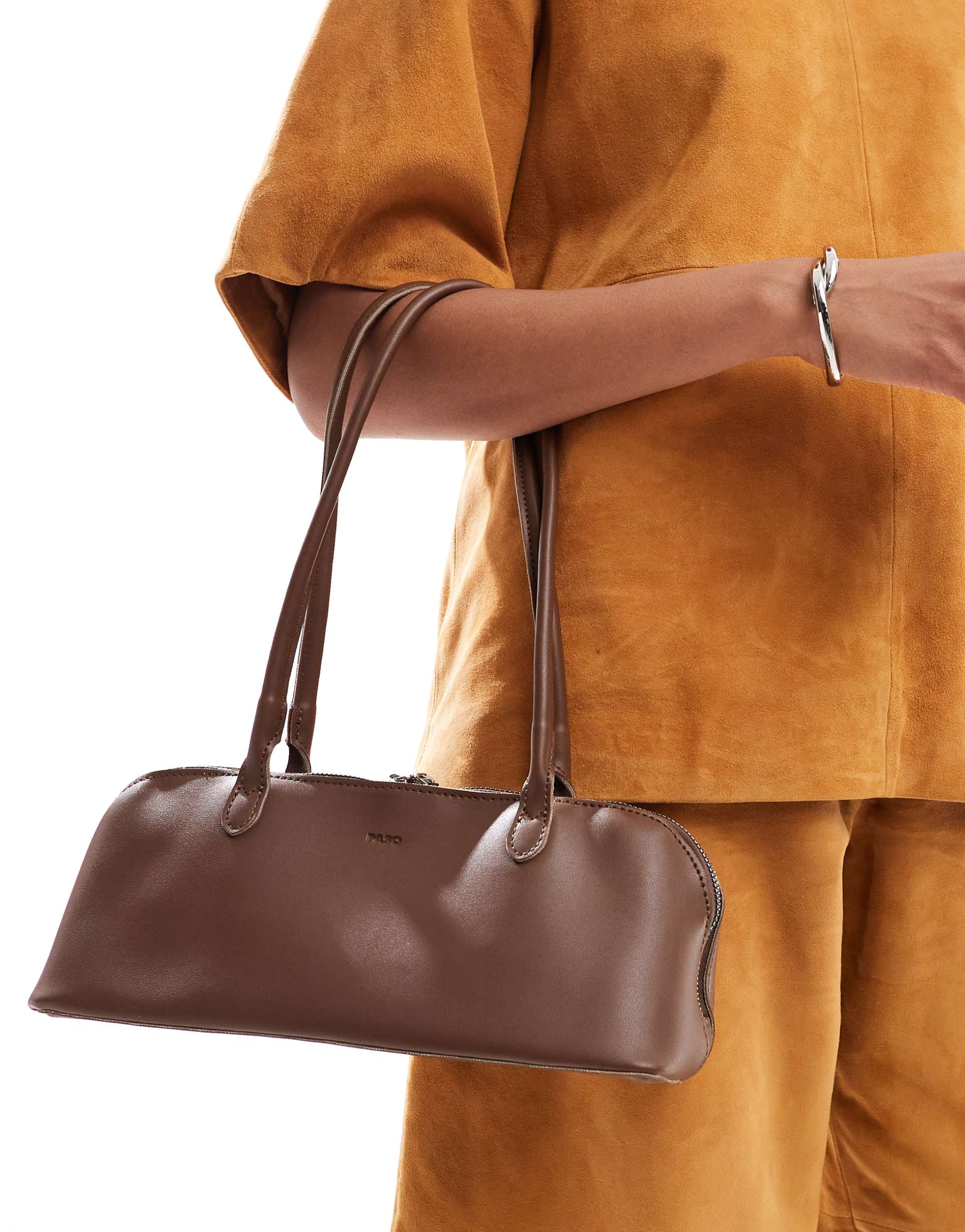 pasq shoulder bag in cocoa brown