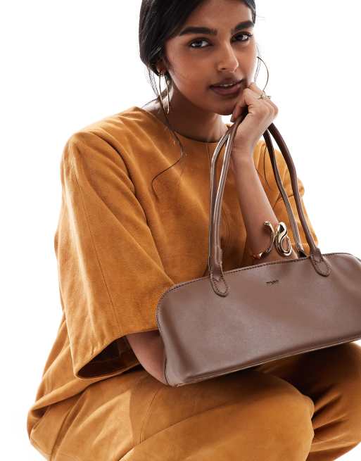 PASQ shoulder bag in cocoa brown