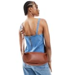 [PASQ] PASQ soft crossbody crescent bag in brown No Size BROWN