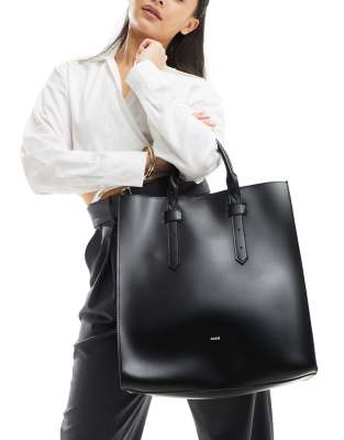 【レディース】  Granite Two Way Tote バッグ Buy Now Women Black Solid Structured Oversized Tote Bag With