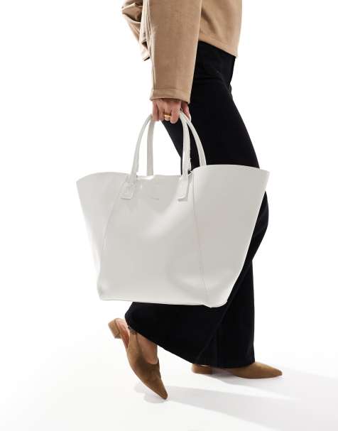 PASQ - Tote bag effet aile - Taupe - view 1
