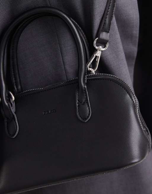 PASQ twin strap mini grab bag in black, 3 of 4