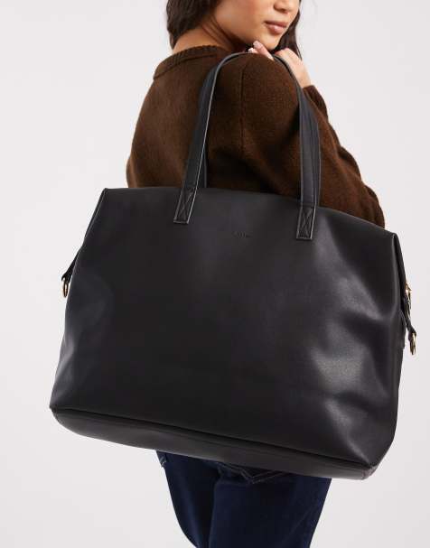 PASQ weekender holdall bag in black - view 1