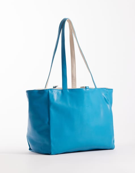 PASQ – Wendbare Tragetasche in Blau und Taupe - view 1