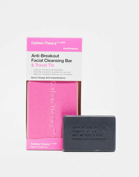 Pastilla de jabón para el rostro antiimperfecciones y caja de transporte de Carbon Theory - view 1