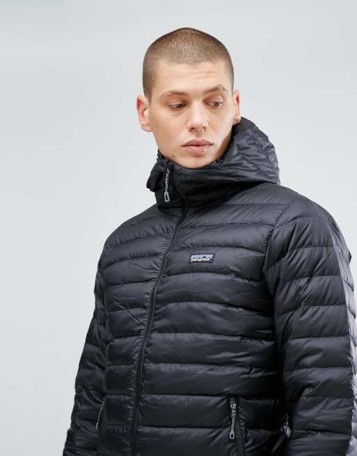 Patagonia Down Sweater Hooded Jacket in Black ASOS