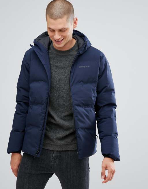 Patagonia Glacier Hooded Jacket in Navy | ASOS