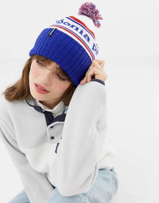 Patagonia powder town store beanie viking blue