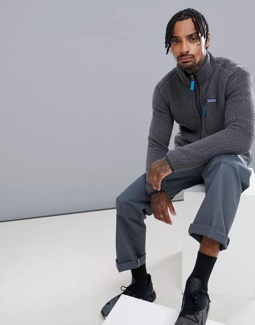 Mens retro pile pullover on sale