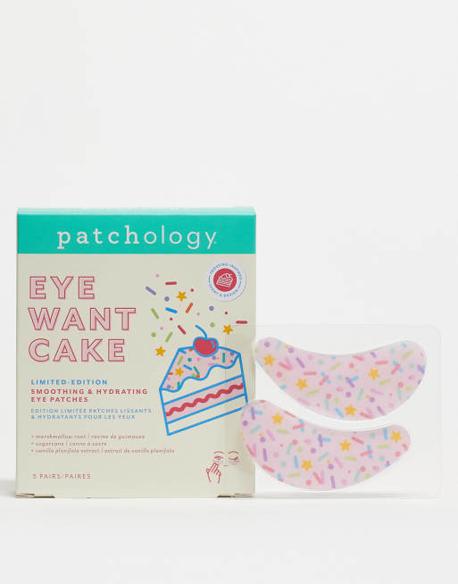 Patchology - Eye Want Cake - Édition limitée - Lot de 5 patchs hydratants et lissants pour les yeux