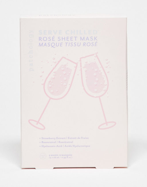 Patchology - Serve Chilled - Lot de 4 masques en tissu - Rosé