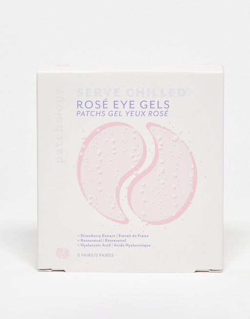 Patchology - Serve Chilled - Lot de 5 patchs gel à la rose pour le contour des yeux
