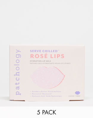 Patchology Serve Chilled Rose Lip Gels Pack of 5