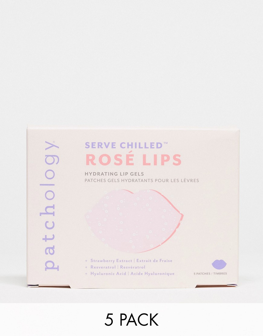 Patchology Serve Chilled Rose Lip Gels Pack of 5-No colour