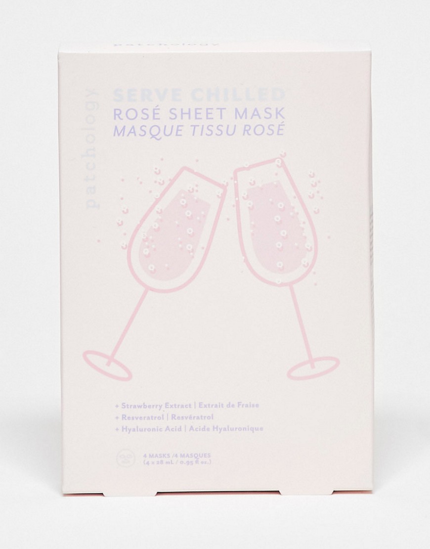 Patchology Serve Chilled Rose Sheet Mask 4 Pack-no Color In White