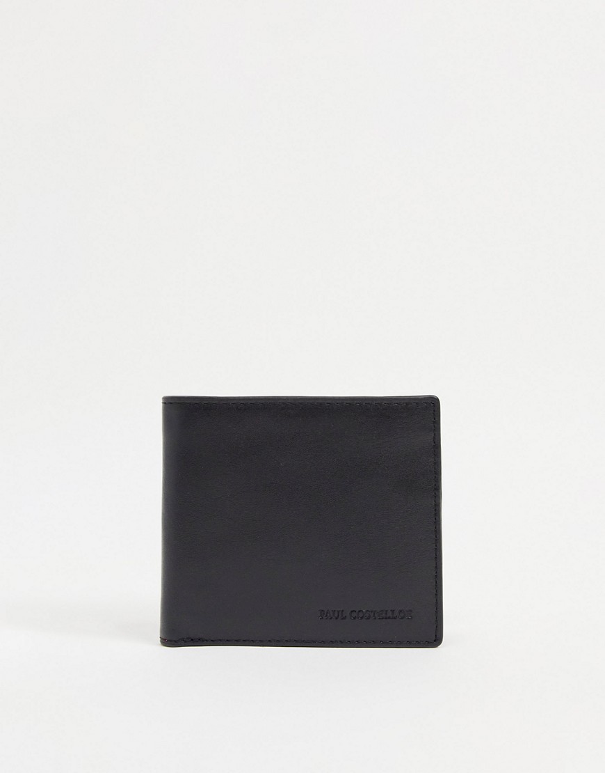 Paul Costelloe – Brieftasche aus Leder-Schwarz