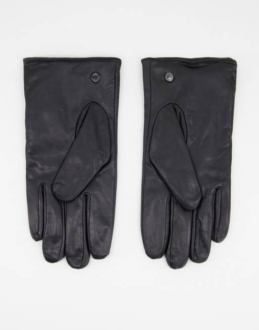 Paul Costelloe - Gants de conduite en cuir - Noir, 3 de 4