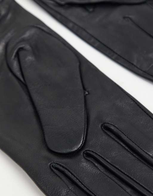 Paul Costelloe - Gants en cuir à volants - Noir, 3 de 4