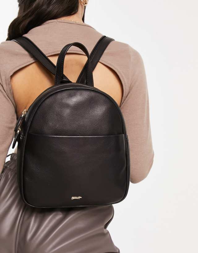 Paul Costelloe leather backpack in black