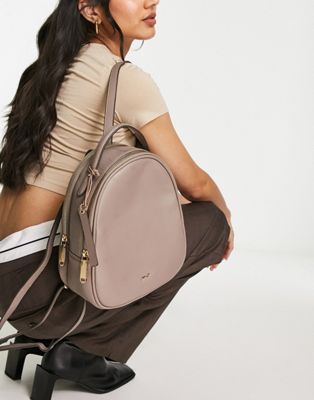 Paul Costelloe leather backpack in brown