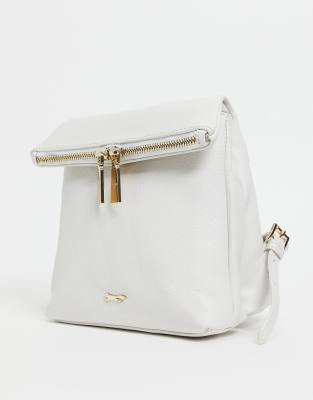 Paul Costelloe leather crossbody bag in off white