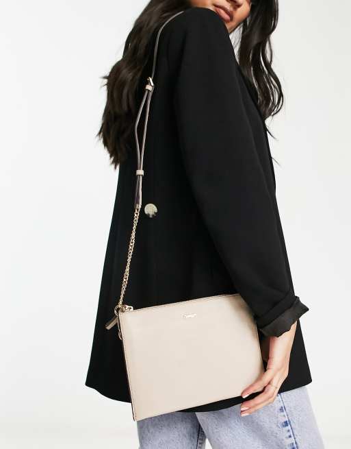 Paul Costelloe Leather Top Handle Crossbody Bag in Black Croc - ASOS Outlet