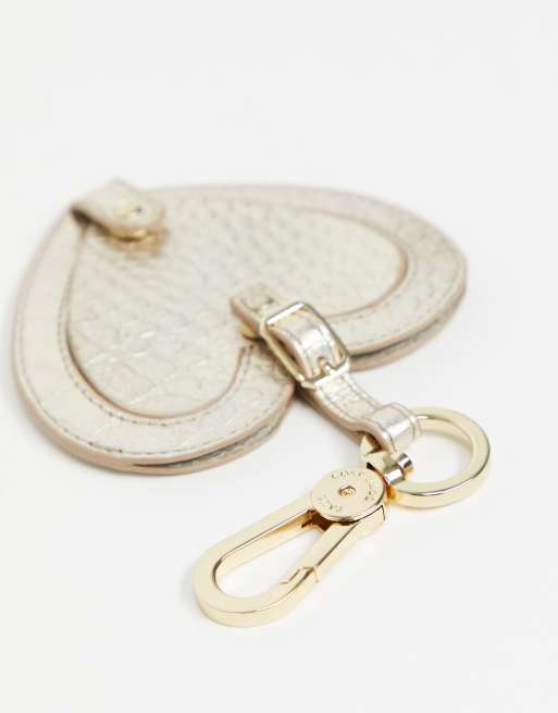 LV Heart Mirror Key Chain