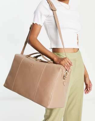 Paul Costelloe Leather Holdall In Light Brown ModeSens