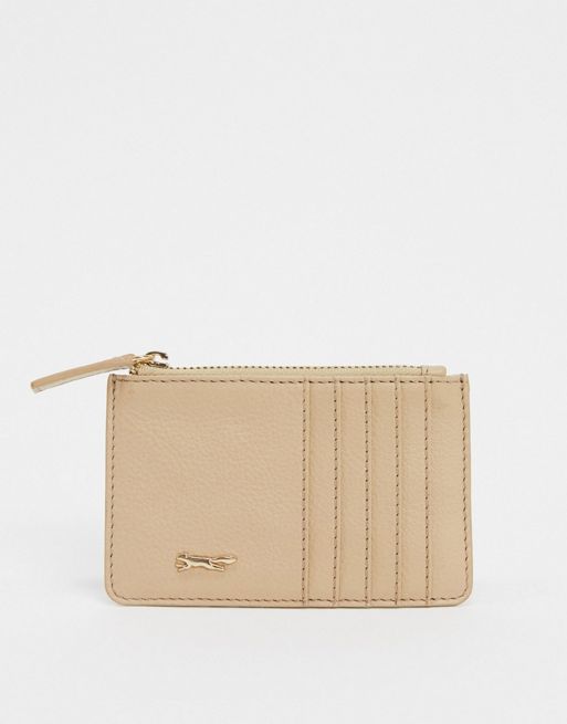 Paul Costelloe Leather Pink Card Holder | ASOS